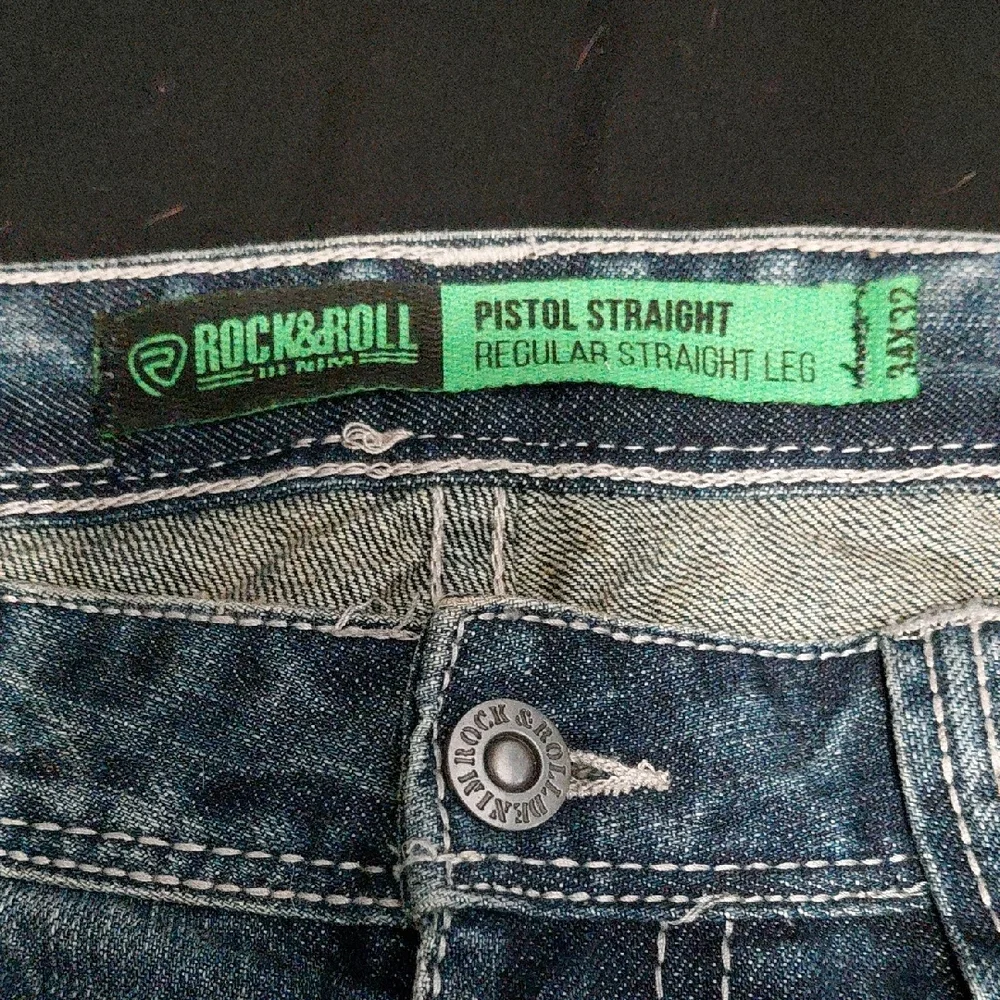 Rock & Roll Denim Men's Bootcut Jeans - Classic Blue - Picture 2 of 4